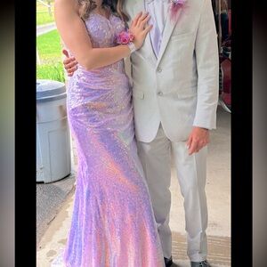 Light purple prom dress